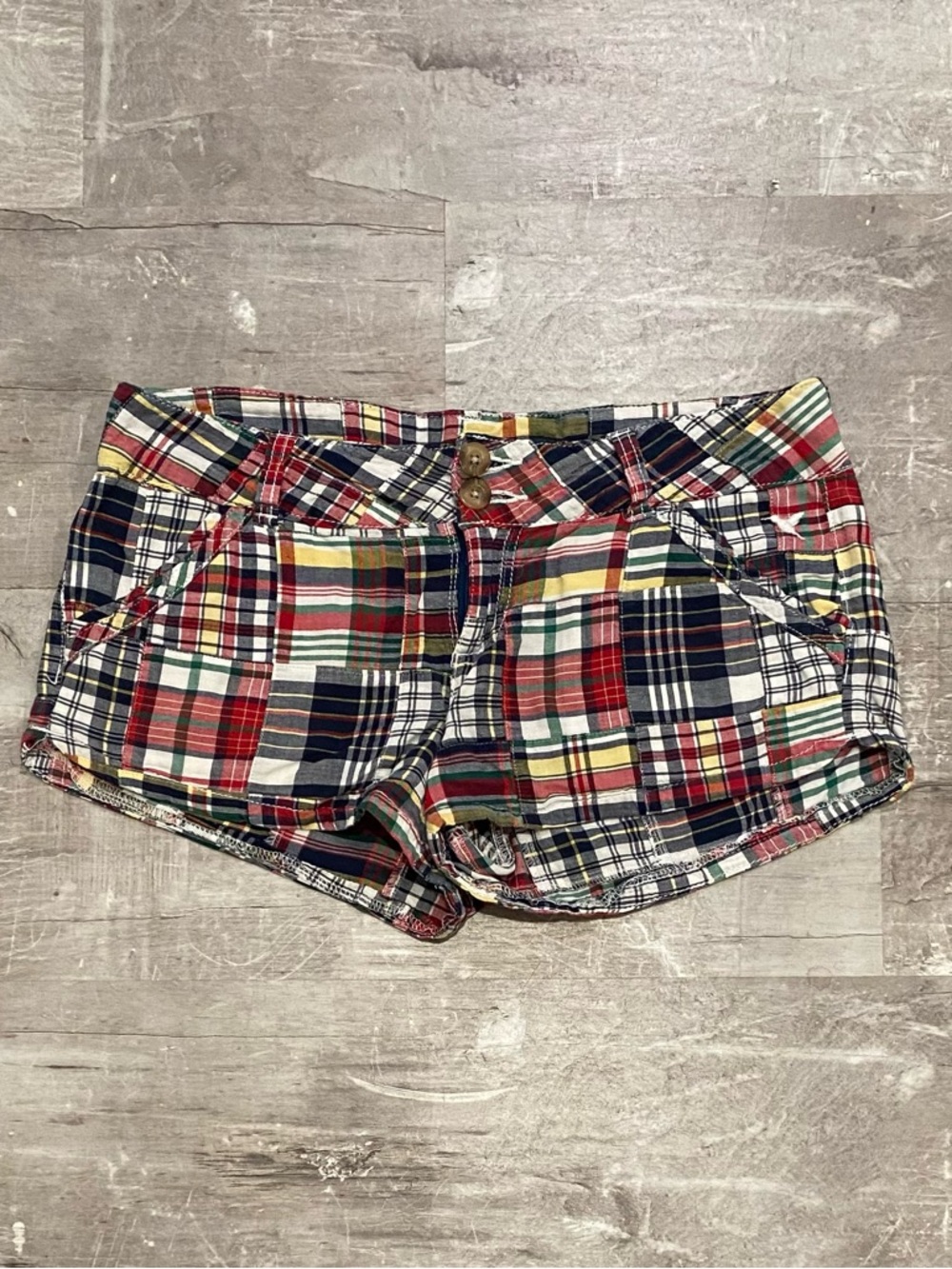 Grane Jeans Multicolor Plaid Shorts Size 7